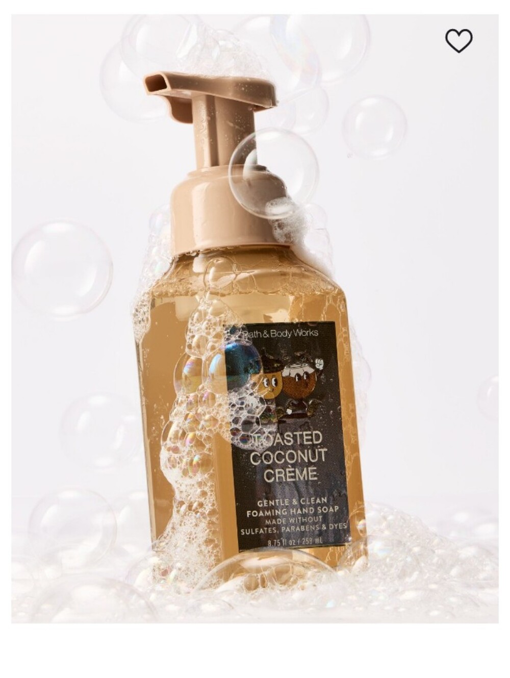 Bath & Body Works Toasted Coconut Crème Foaming Hand Soap - Tan